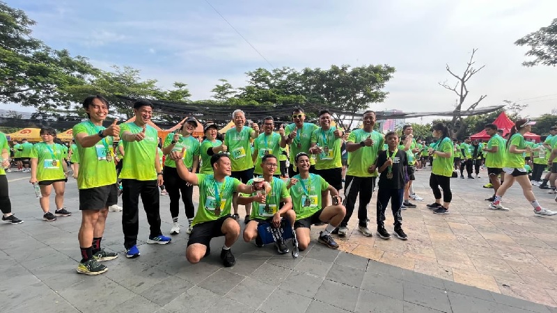 Suasana Mal SKA Run 2025 yang digelar Ahad (5/1/2025).