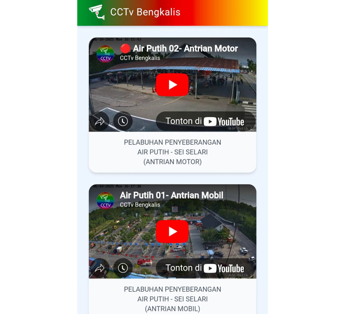 CCTV Roro Bengkalis yang sempat diretas orang yang tidak bertanggung jawab berhasil diambil alih oleh Diskominfotik Bengkalis, Senin (6/10/2025).