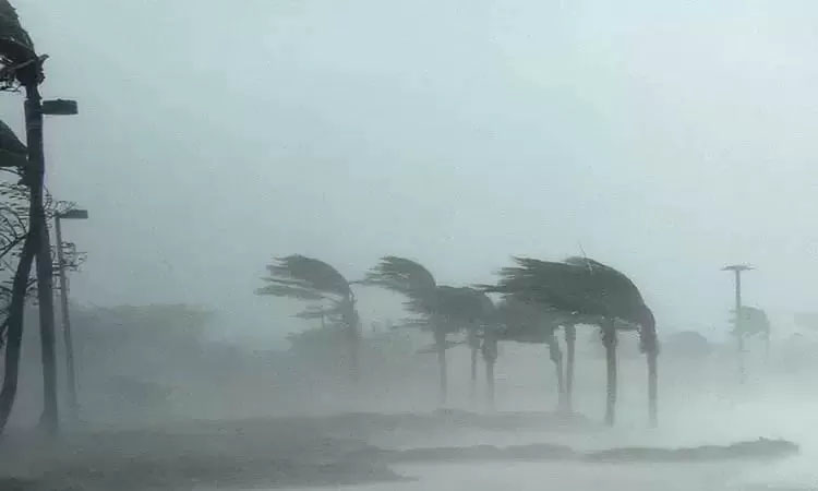 Ilustrasi hujan disertai angin kencang