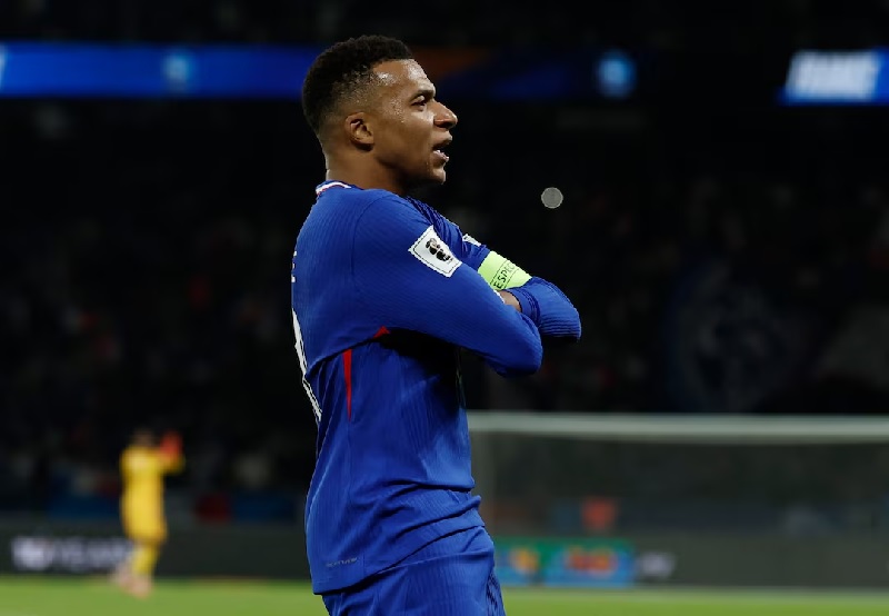 Gol Kylian Mbappe melawan Azerbaijan menandai pertandingan ke-10 berturut-turut terbaiknya di mana ia selalu mencetak gol.