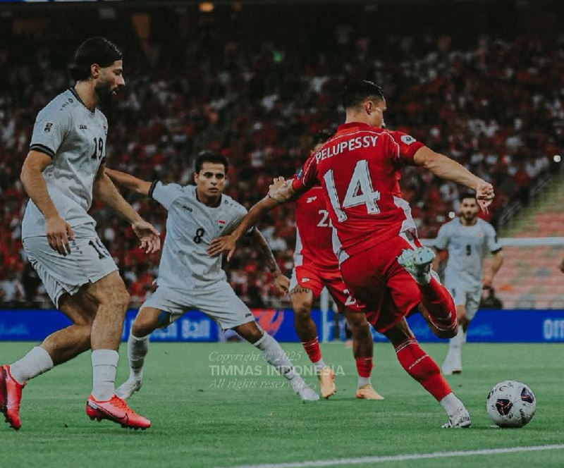 Timnas Indonesia gagal lolos ke Piala Dunia 2026 setelah kalah 0-1 dari Irak di laga terakhir Grup B putaran keempat Kualifikasi Piala Dunia 2026 Zona Asia.