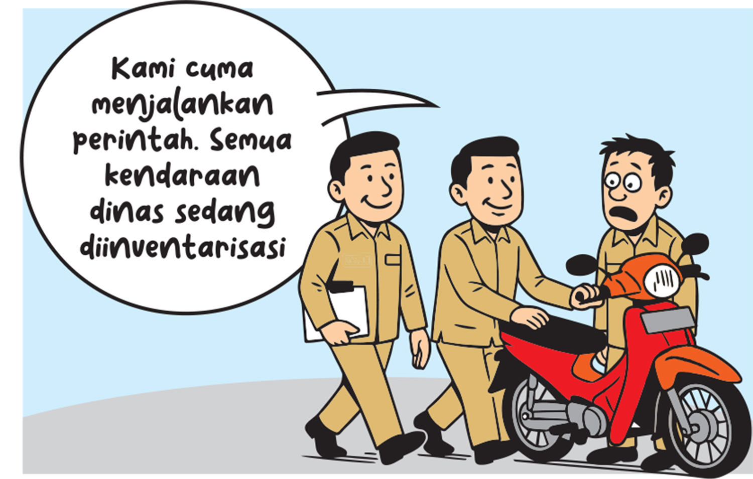 Motor Dinas Ditarik