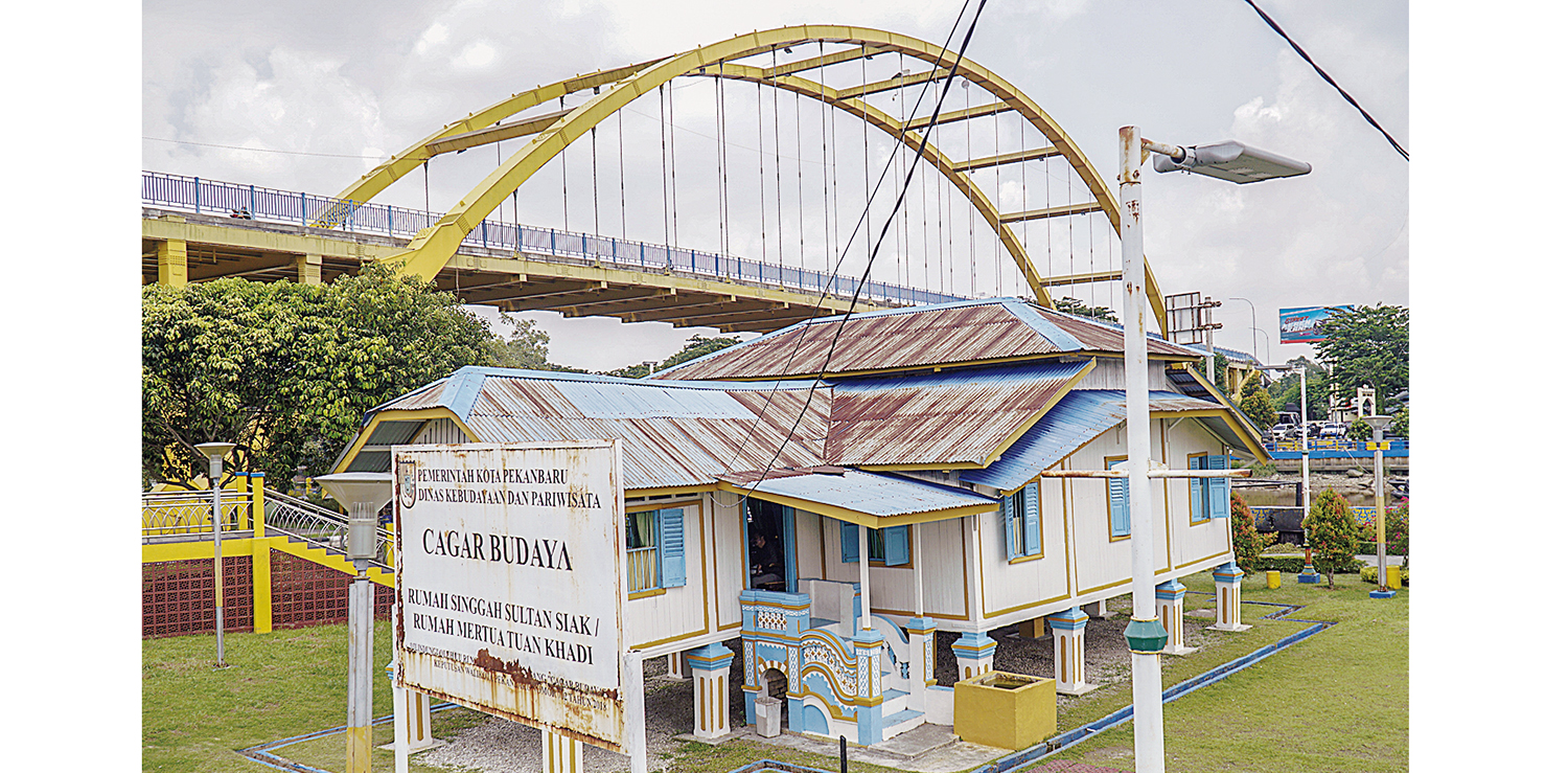 Cagar Budaya rumah singgah Tuan Kadi di Kampung Bandar Senapelan Kota Pekanbaru, Selasa (21/10/2025) Pemerintah Kota Pekanbaru akan melakukan perbaikan dan revitalisasi kawasan ini dalam menunjang sektor pariwisata di Kota Pekanbaru. ft: MHD AKHWAN/RIAUPO