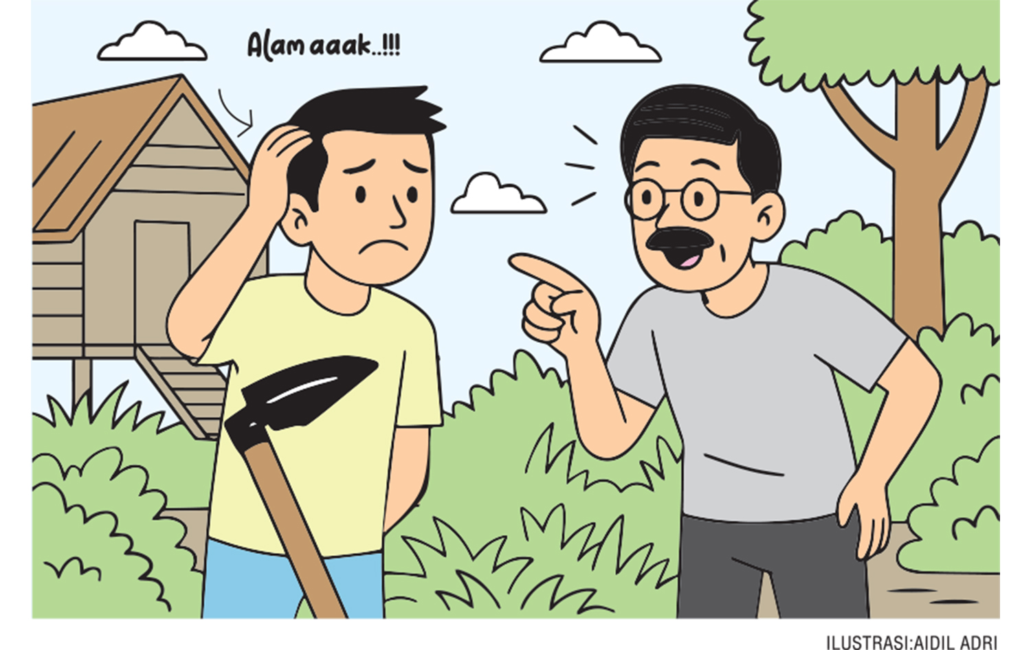 Isul, seorang perkerja perusahaan swasta menerima cuti tahunannya. Kesempatan itu pun ia manfaatkan untuk liburan ke Tembilahan.