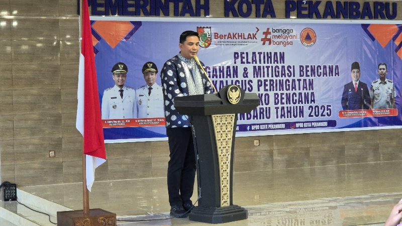 Pj Sekko Pekanbaru Zulhelmi Arifin menekankan bahwa mitigasi bukan sekadar program, melainkan kebutuhan penting bagi pemerintah dan masyarakat.
