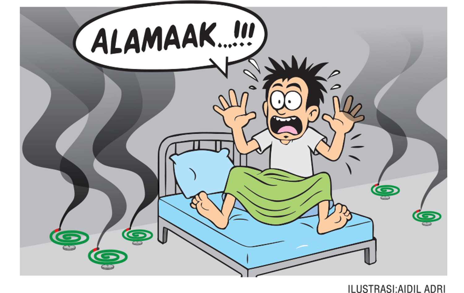 Ramzi pulang ke rumah orang tuanya di wilayah Kulim, Pekanbaru. Dia rindu dengan ibunya yang  sudah lansia.