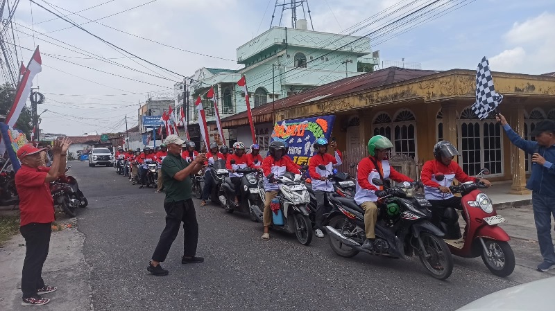 ABI Jek resmi di-launching di Kota Pekanbaru, Senin (27/10/2025) di Jalan Cendrawasih, Marpoyan Damai Pekanbaru.