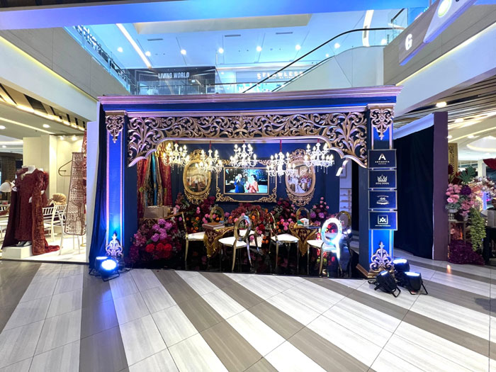 Suasana booth Aryaduta Hotel Pekanbaru di Wedding Expo Living World.