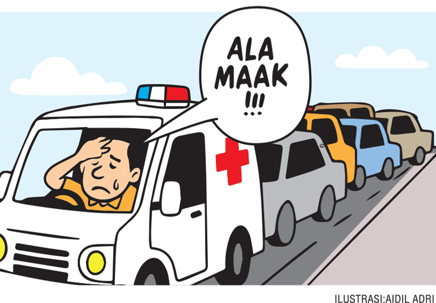 Terik matahari sangat menyengat kulit, antrean di Dermaga Ro-Ro Sungai Selari-Pakning membuat kucuran keringat para calon penumpang kapal.