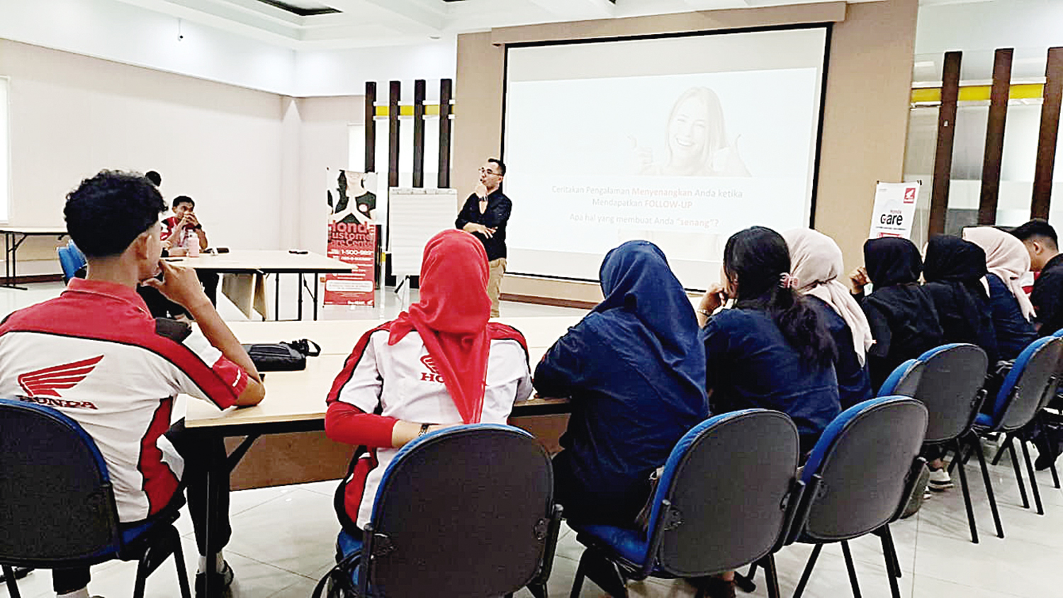 TRAINING: PT Capella Dinamik Nusantara (CDN) selaku Main Dealer sepeda motor Honda Riau kembali menggelar kegiatan training kepada Frontline People Honda, Pekanbaru, Rabu (5/11/2025).&nbsp;