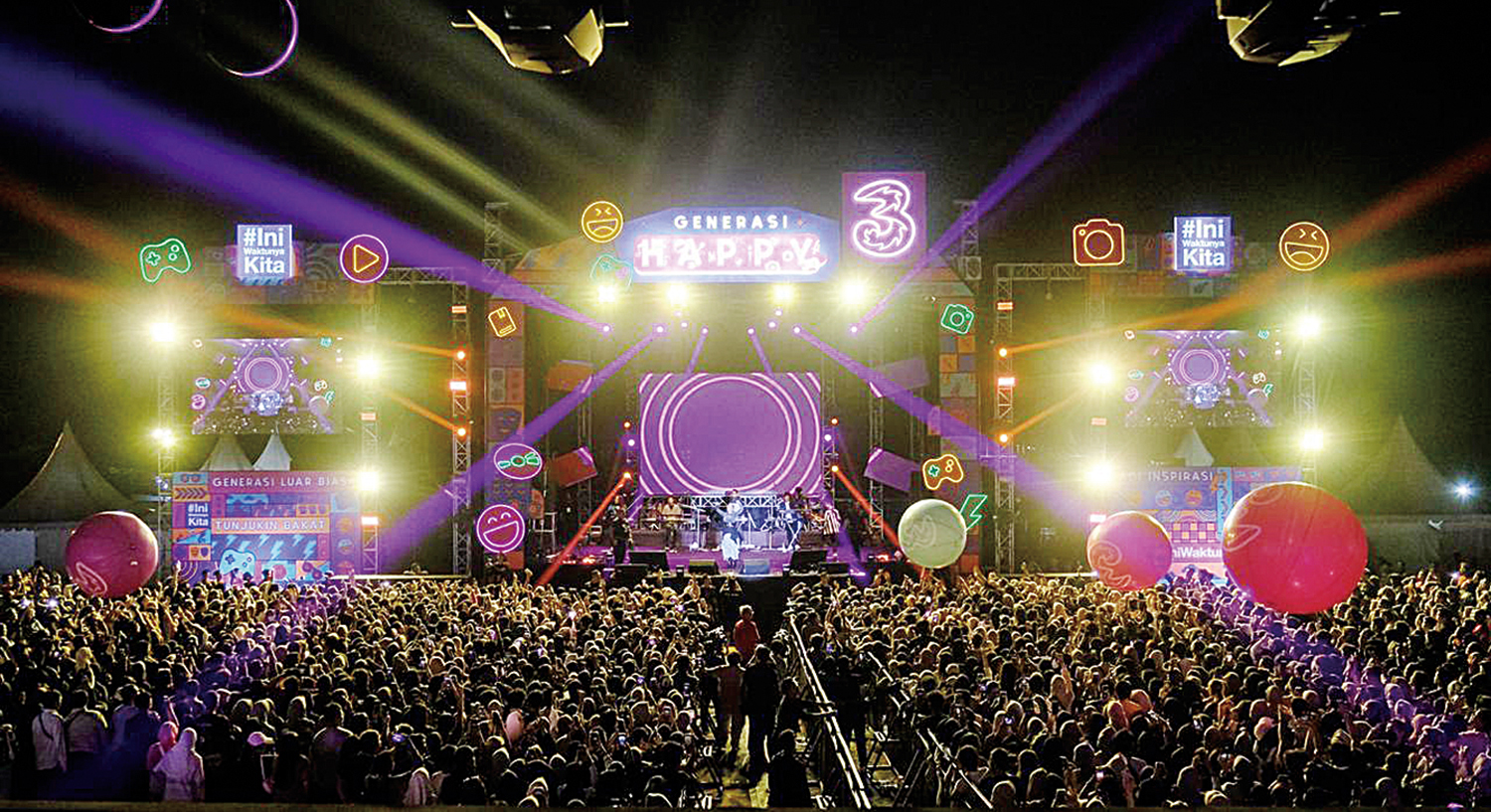 Generasi Happy: Indosat Ooredoo Hutchison (Indosat atau IOH) melalui brand Tri kembali menghadirkan Generasi Happy Pensi 2025, belum lama ini.