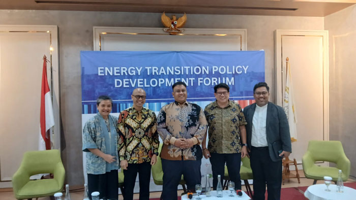 Sesi pemaparan rekomendasi transisi energi oleh ETP Forum di Jakarta (10/11/2025).