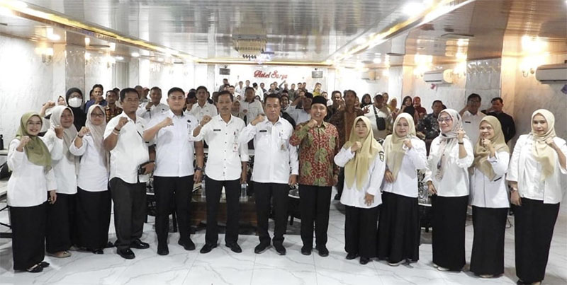 Ratusan pengurus Koperasi Desa/Kelurahan Merah Putih (KDKMP) Kecamatan Bengkalis dan Kecamatan Bantan mengikuti pelatihan Peningkatan Kapasitas Pengurus di Hotel Surya, Rabu (12/11/2025).