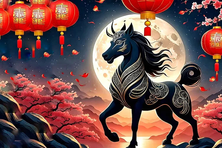 Ilustrasi shio kuda.