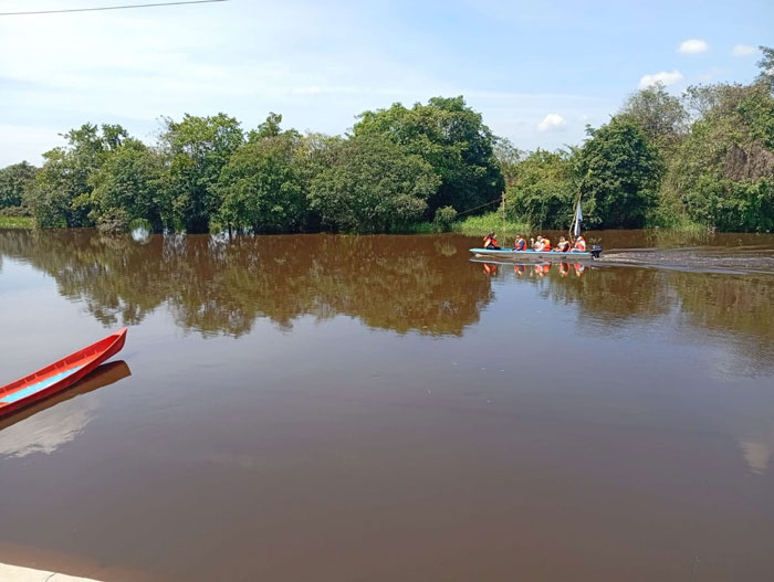 Lokasi wisata tepian batang Mandau di desa Balai Pungut kecamatan Pinggir kabupaten Bengkalis memiliki pesona yang indah yang harus dikembangkan.