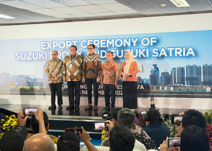 Eksport Ceremony of Suzuki Fronx and Suzuki Satria Made In Indonesia di fasilitas Plant Cikarang (18/11/2025).
