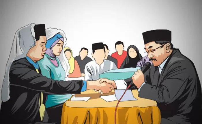 Ilustrasi nikah massal