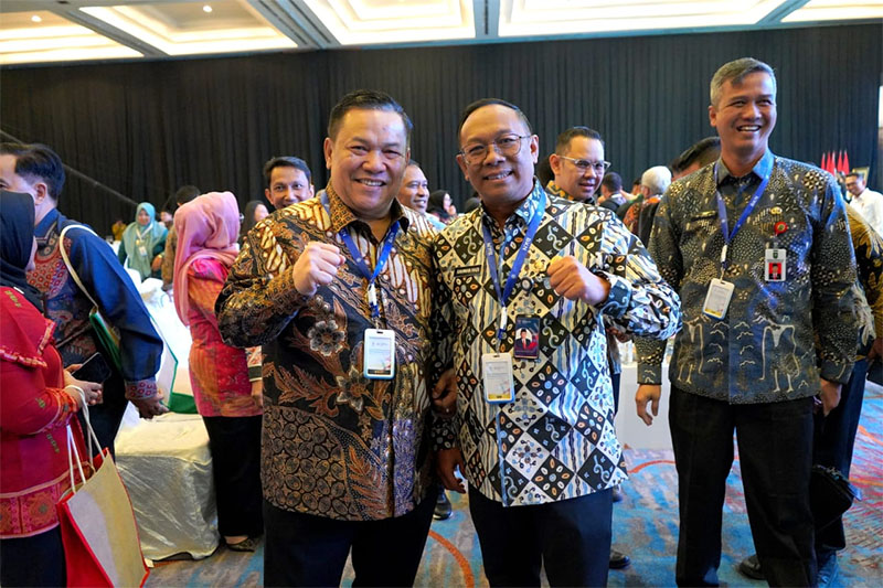 Plt Gubri SF Hariyanto saat menghadiri Rakornas BKN di Jakarta, Rabu (19/11/2025).