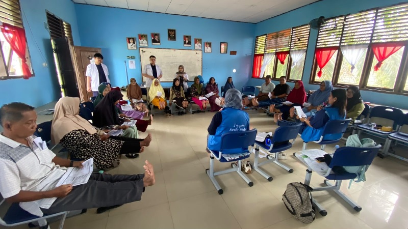 Bakti Sosial digelar PDSKKI Riau di Mempura Siak Sempena HKN dsn World Diabetes Dsy, Sabtu (15/11/2025).