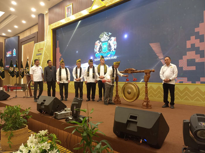 Rapat Pimpinan Provinsi (Rapimprov) Kamar Dagang dan Industri (KADIN) Riau, Rabu (19/11/2025).