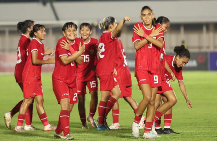 Ilustrasi. Pemain sepak bola Timnas Putri Indonesia