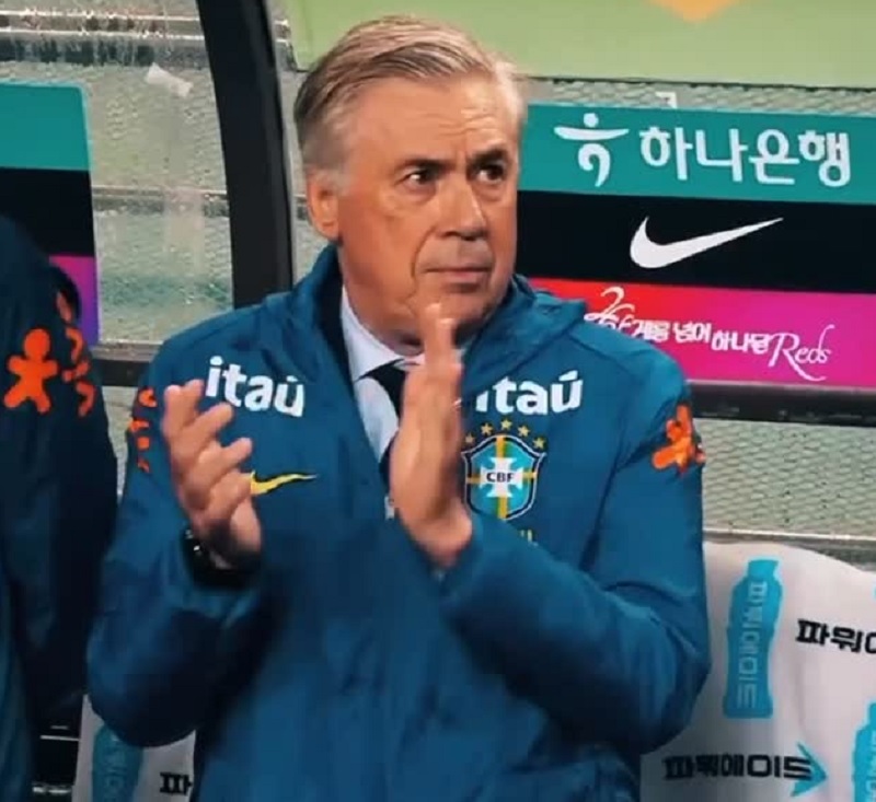 Pelatih Brasil Carlo Ancelotti