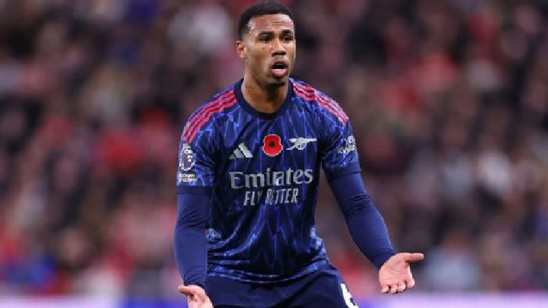 Bek Arsenal Gabriel Magalhaes absen selama beberapa pekan setelah mengalami cedera saat membela Tim nasiobnal Brasil..