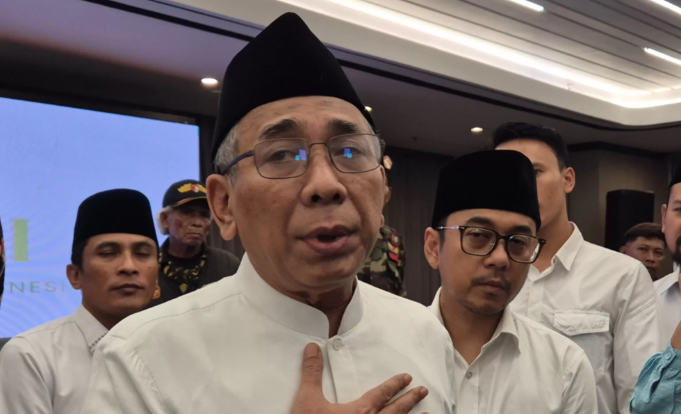 Ketum PBNU Gus Yahya tegaskan tak akan mundur dari jabatannya, meski didesak pemakzulan, Ahad (23/11/2025).