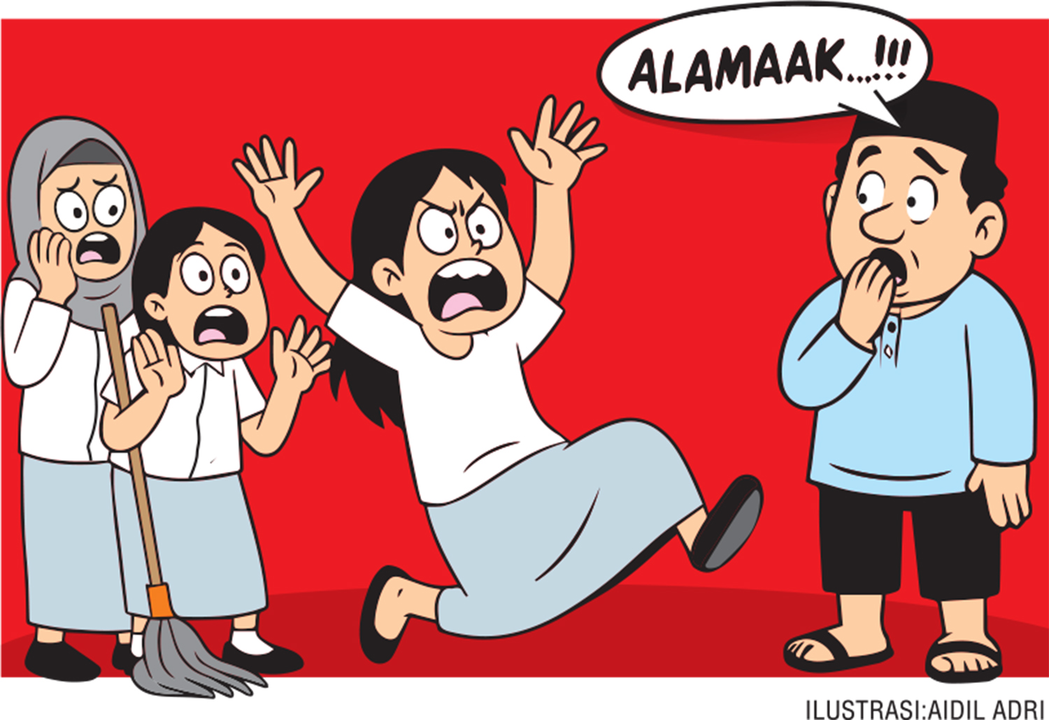 Beberapa waktu lalu, belasan siswi salah satu sekolah di Bengkalis kesurupan secara bersamaan, kondisi itu membuat heboh pihak sekolah.