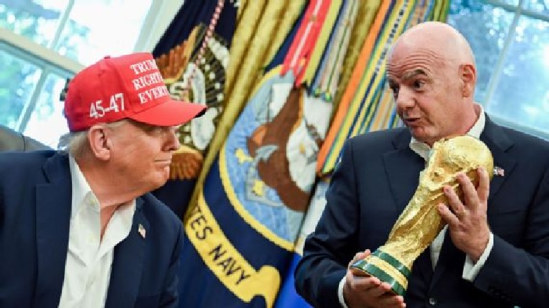 Presiden FIFA Gianni Infantino dan Presiden AS Donald Trump akan menghadiri pengundian Piala Dunia pada 5 Desember.
