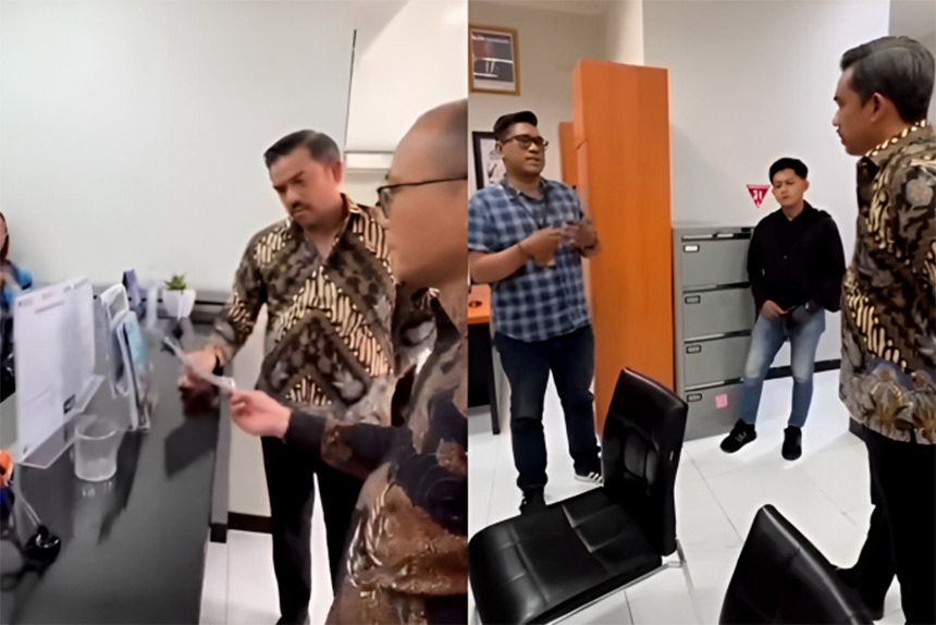 Menteri UMKM, Maman Abdurrahman memberi pujian khusus kepada Mantri BRI yang memberikan penjelasan terkait kebijakan KUR untuk UMKM.