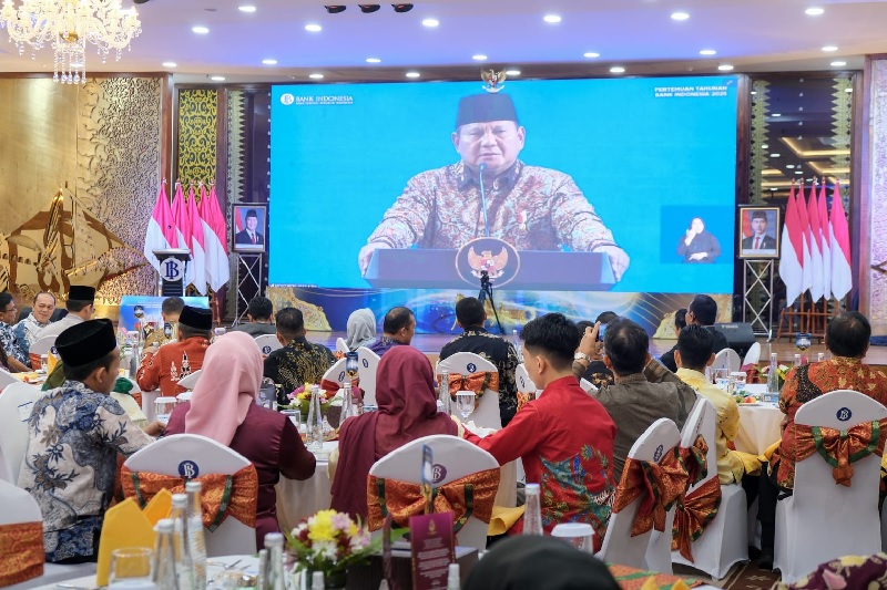Suasana PTBI di Kantor Perwakilan Bank Indonesia (KPwBI) Provinsi Riau, Jumat (28/11/2025) malam.