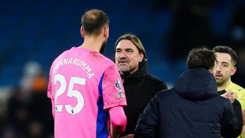 Daniel Farke tidak puas dengan kiper Manchester City, Gianluigi Donnarumma, pada hari Sabtu.