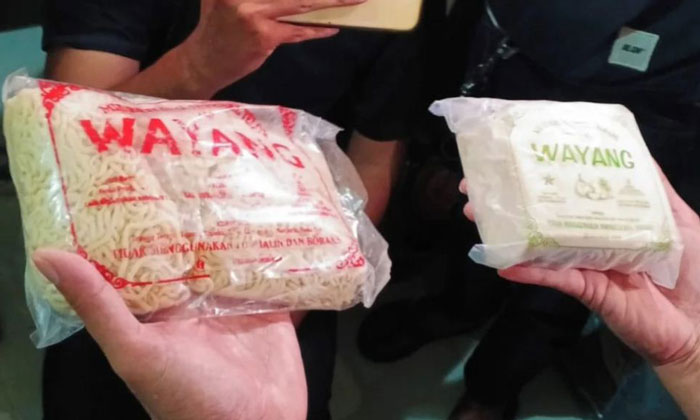 Praktik produksi mie dan kulit pangsit berbahaya yang dicampur tawas dan potasium dibongkar Polresta Bogor Kota