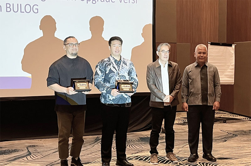 Momen Go Live Penggabungan dan Upgrade Versi ERP Perum Bulog, di Bogor belum lama ini.