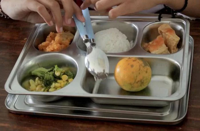 Ilustrasi makan bergizi gratis (MBG)