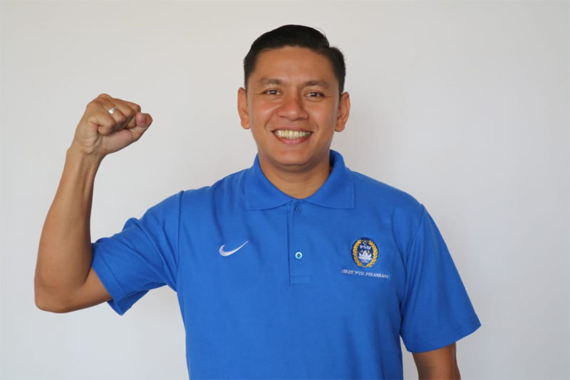 Ketua PSSI Riau Edward Riansyah