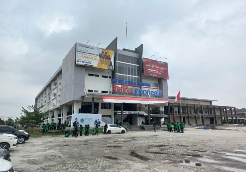 Gedung kampus Institut Bisnis dan Teknologi Pelita Indonesia di Jalan Srikandi Pekanbaru.