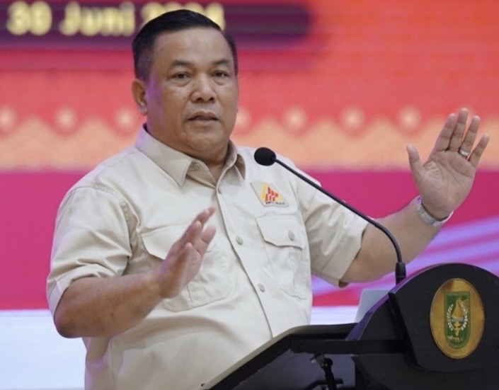 Plt Gubri SF Hariyanto, juga Ketua FPTI Riau bangga dengan prestasi 2 medali emas yang disumbangkan atlet Riau untuk Indonesia.