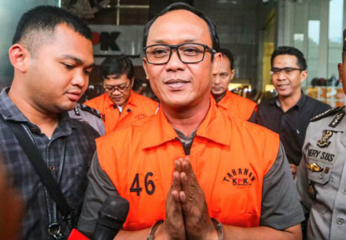 Bupati Lampung Tengah nonaktif Ardito Wijaya di Gedung Merah Putih KPK, Jakarta beberapa waktu lalu.