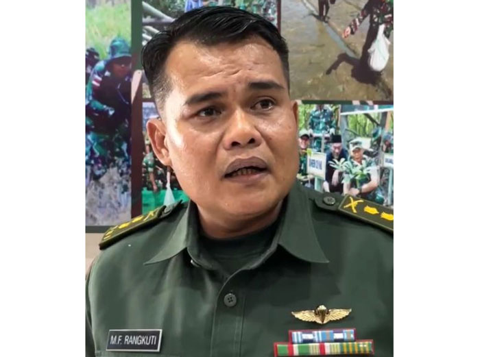Kepala Penerangan Kodam XIX Tuanku Tambusai, Letkol MF Rangkuti