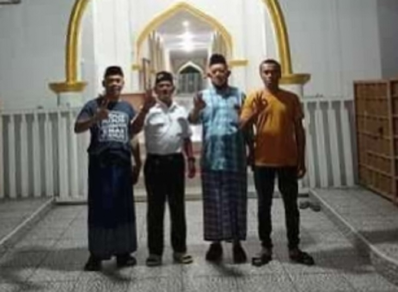 Kepala KUA Kecamatan Mandau melakukan Kick Off Program Masjid Ramah Pemudik Natal 2025 dan Tahun Baru 2026 di Masjid Arofah Kota Duri, Mandau, Selasa (30/12/2025).