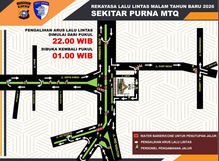 Rekayasa lalulintas Polresta Pekanbaru