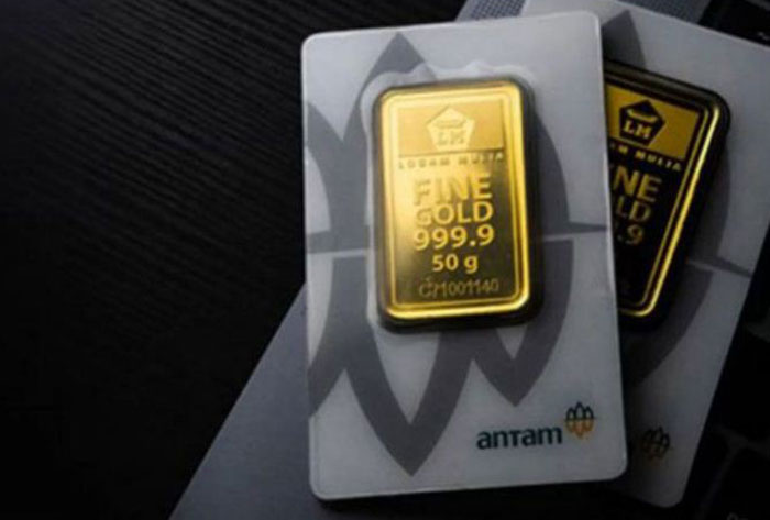 Ilustrasi emas Antam
