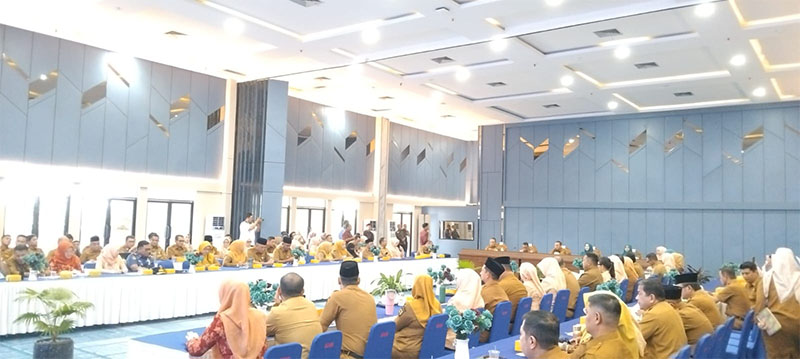 Suasana rapat konsolidasi awal tahun 2026 Pemko Pekanbaru