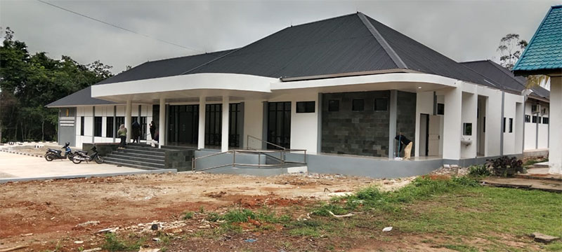 Gedung Labkesmas bantuan Kemenkes siap untuk di fungsikan, Senin (5/1/2026).