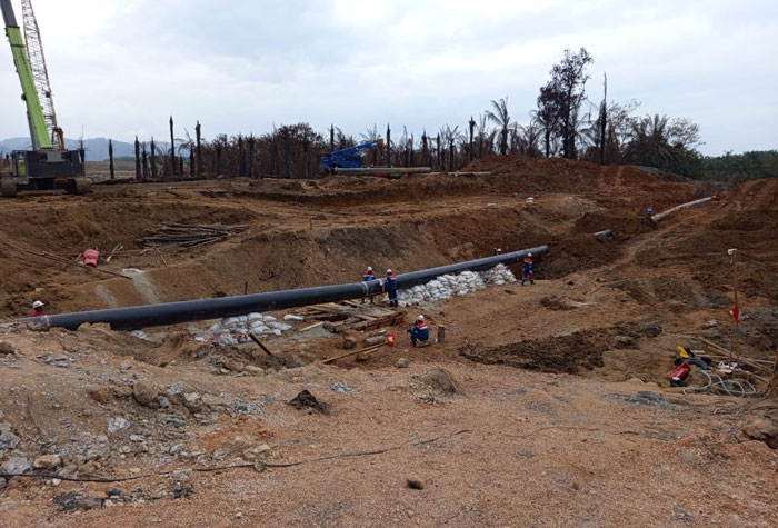 Perbaikan pipa gas rampung dilaksanakan PT Transportasi Gas Indonesia (TGI) pada jalur Grissik&ndash;Duri (GD) KP222 di Desa Selensen, Kabupaten Indragiri Hilir, Riau, Kamis (8/1/2026).