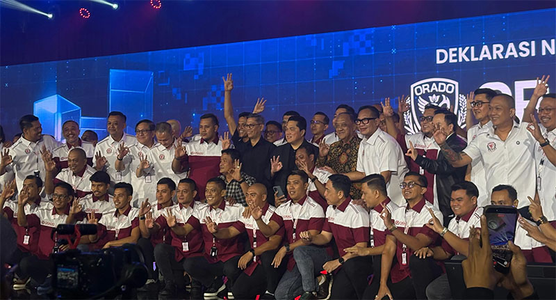 Pengurus Besar Olahraga Domino Indonesia (Orado) menggelar Deklarasi Nasional dan Rapat Kerja Nasional (Rakernas) I Tahun 2026 di Hotel Mulia, Jakarta, Rabu (7/1/2026).