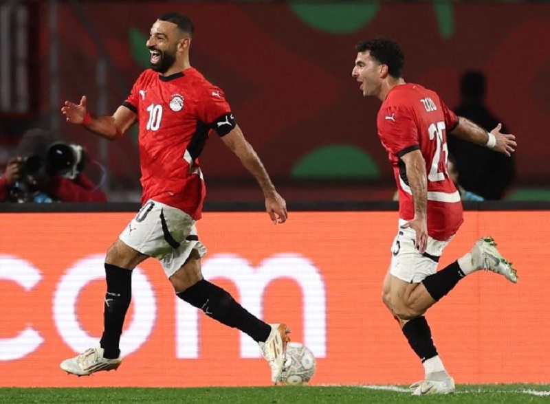 Mohamed Salah mencetak gol ketiga Mesir dalam kemenangan 3-2 atas Pantai Gading pada perempatfinal Piala Afrika di Maroko, Ahad (11/1/2026) dini hari WIB.