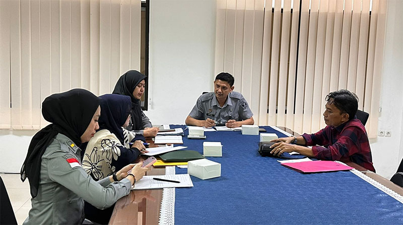 Divisi Pelayanan Hukum Kanwil Kemenkum Riau rapat bersama MPDN Pelalawan, Selasa (13/1/2026).